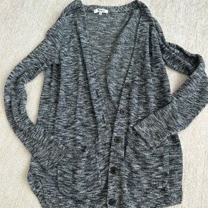 Madewell Charcoal Cardigan Sweater